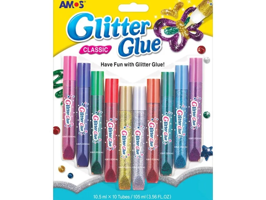 Amos Glitterlim Blister Classic 10,5ml x 10