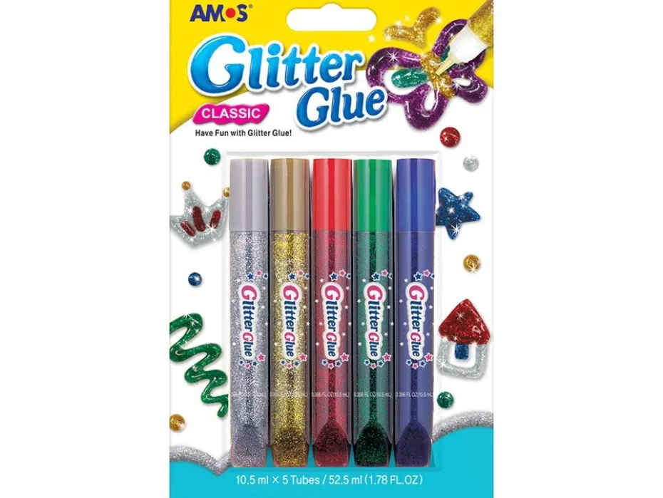 Amos Glitterlim Blister Classic 10,5ml x 5