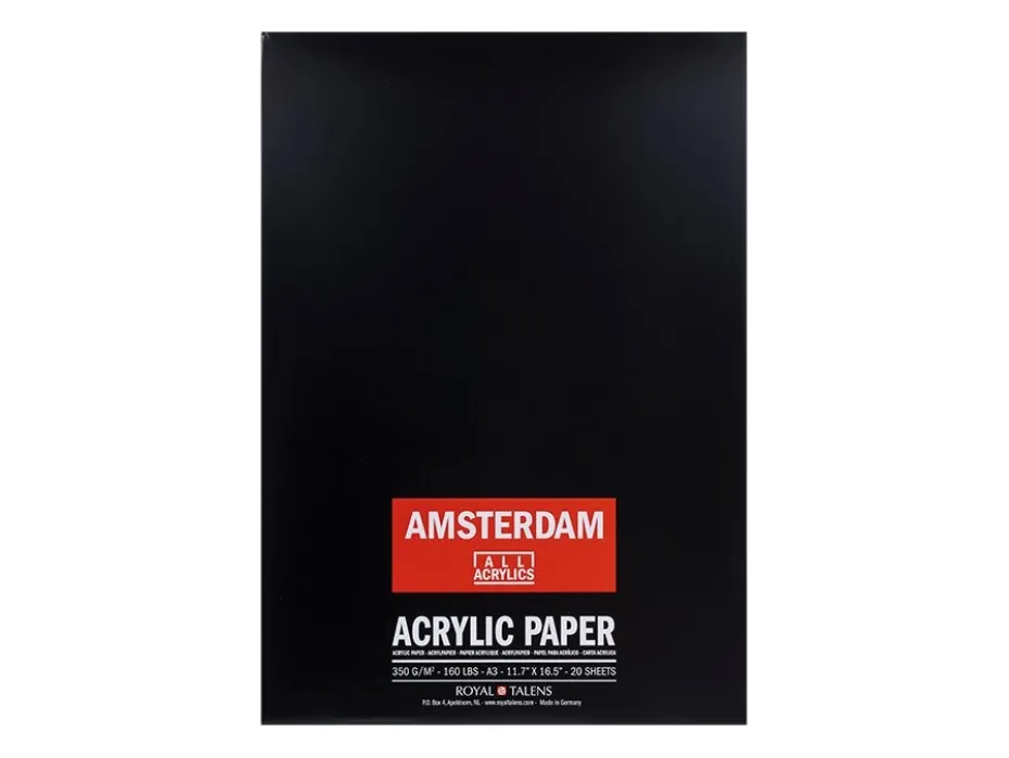 Amsterdam Acrylic paper A3 – 20 ark – 350g