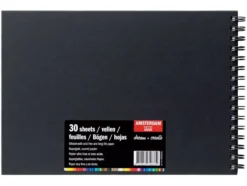 Amsterdam Black Book A4 – 30ark – 250g