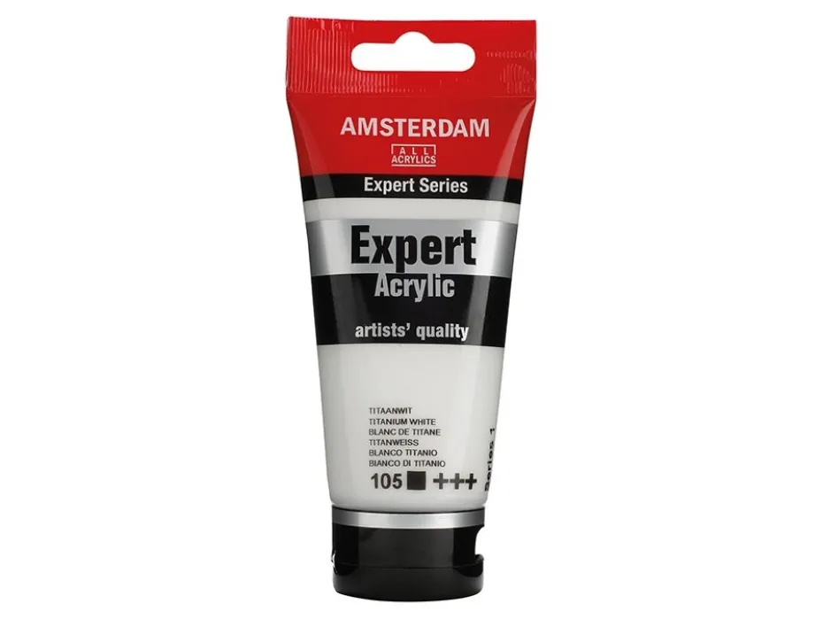 Amsterdam Expert Akryl 75ml – 105 titanum white
