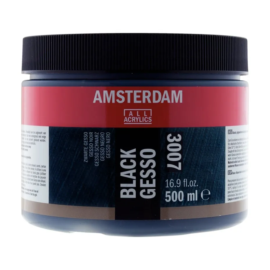 Amsterdam Gesso 500ml – 3007 Black