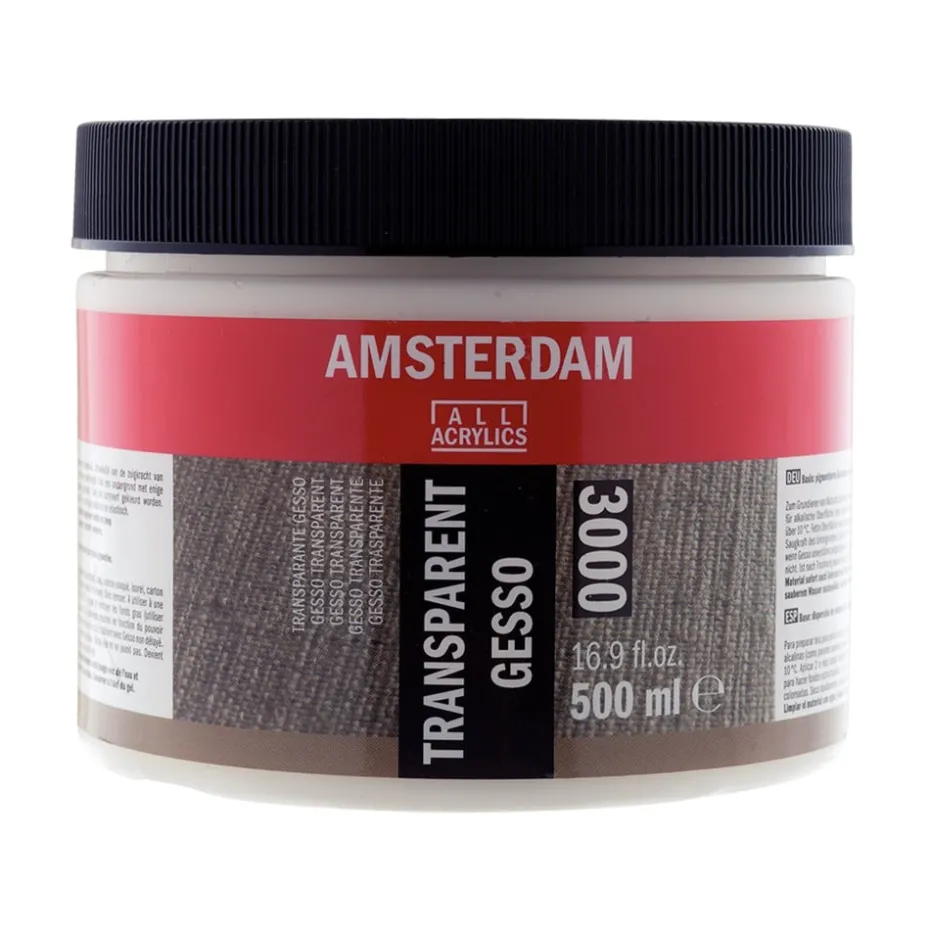 Amsterdam Gesso 500ml – 3000 Transparent