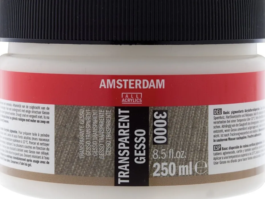 Amsterdam Gesso 250ml – 3000 Transparent