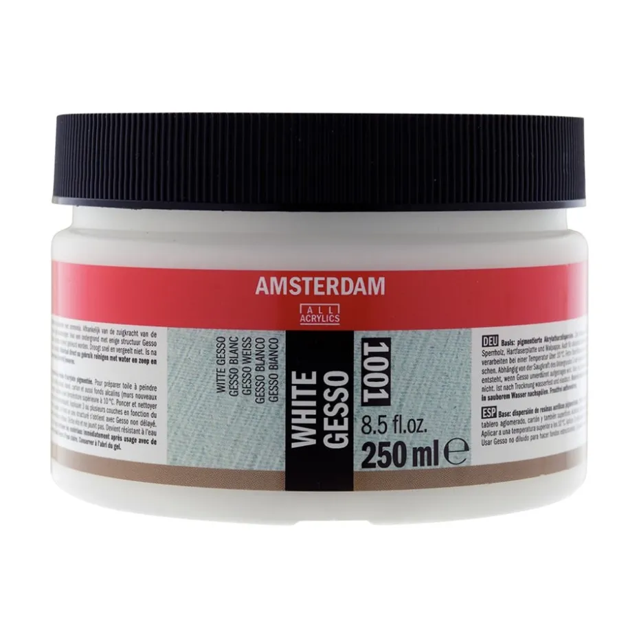 Amsterdam Gesso 250ml – 1001 White