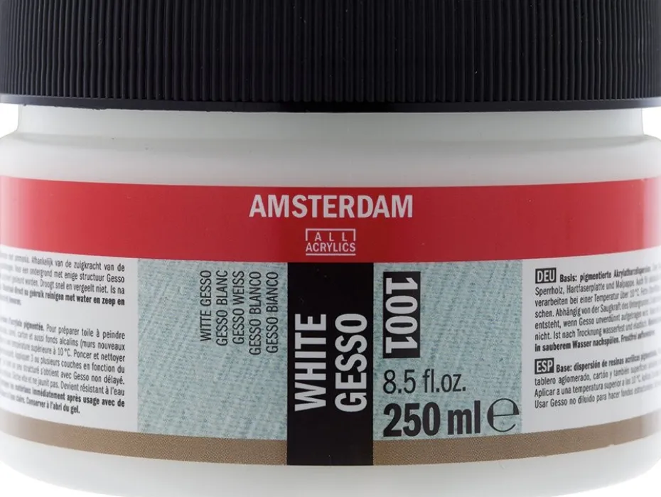 Amsterdam Gesso 250ml – 1001 White