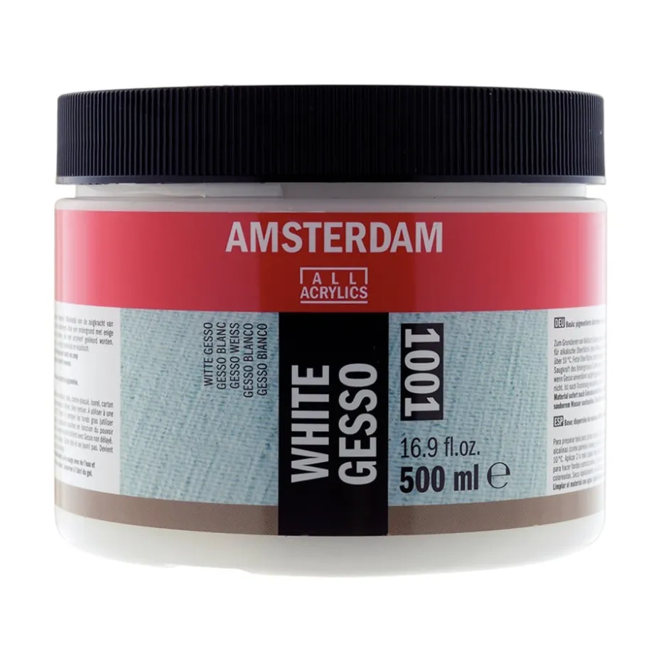 Amsterdam Gesso 500ml – 1001 White