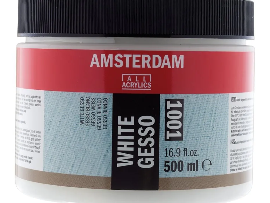 Amsterdam Gesso 500ml – 1001 White