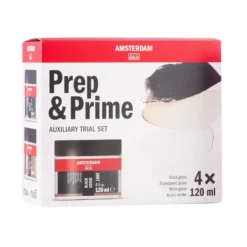 Amsterdam Gesso Sett 4x120ml – Prep Prime