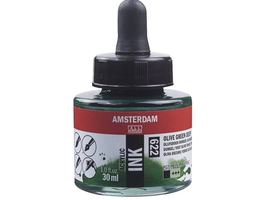 Amsterdam Ink 30ml – 622 Olive green deep