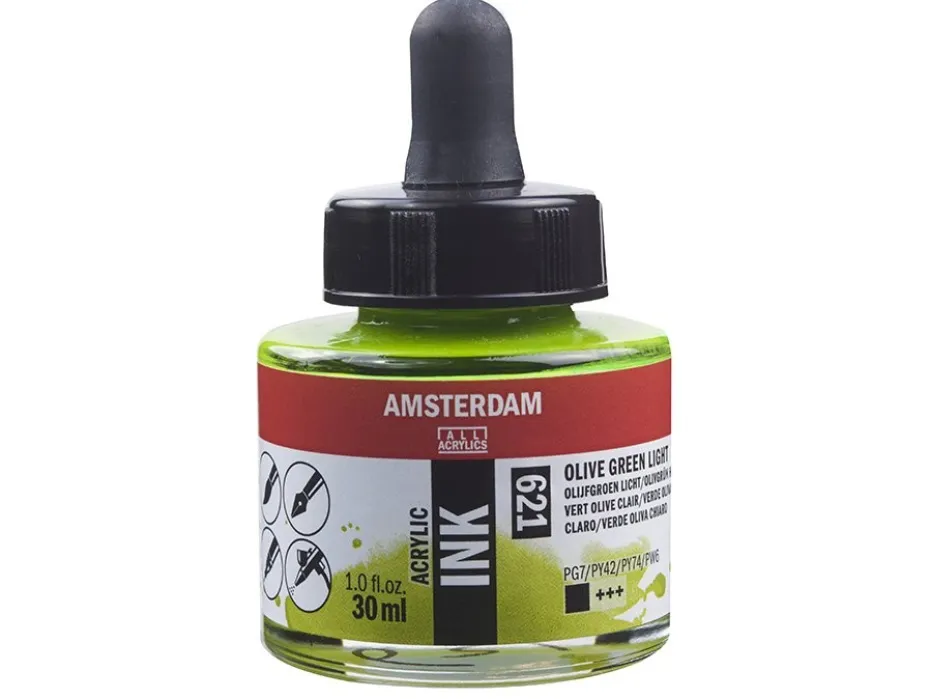 Amsterdam Ink 30ml – 621 Olive Green Light