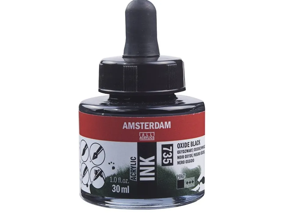 Amsterdam Ink 30ml – 735 Oxide Black