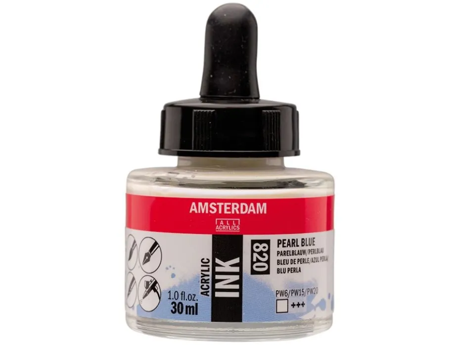 Amsterdam Ink 30ml – 820 Pearl Blue
