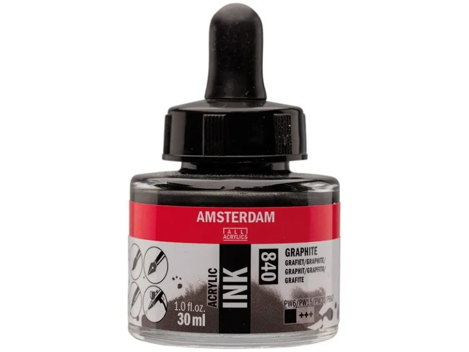 Amsterdam Ink 30ml – 840 Pearl Graphite