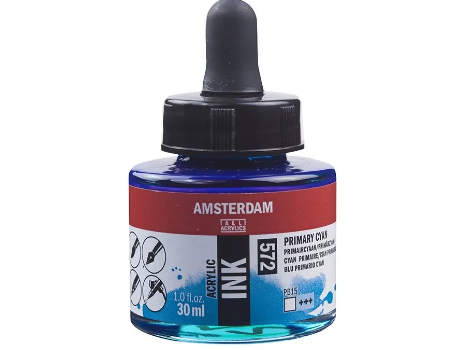 Amsterdam Ink 30ml – 572 Primary Cyan