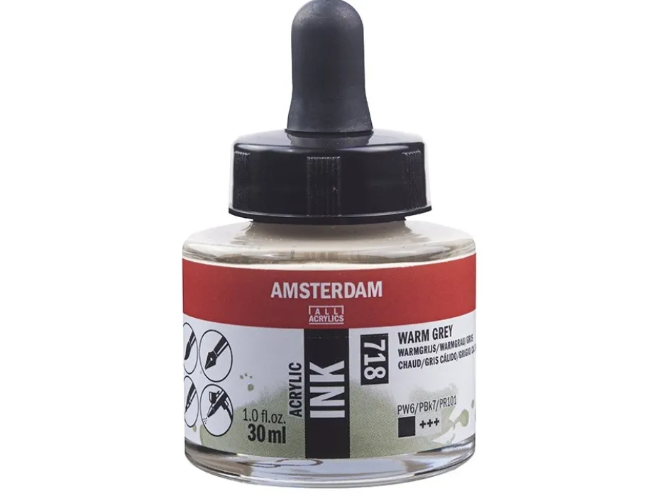 Amsterdam Ink 30ml – 718 Warm Grey
