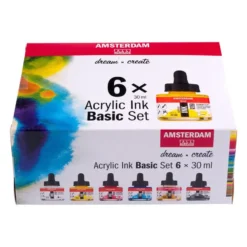 Amsterdam Ink Set – Basic 6x30ml
