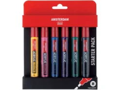 Amsterdam Marker – Basic set – 4mm – 6 stk