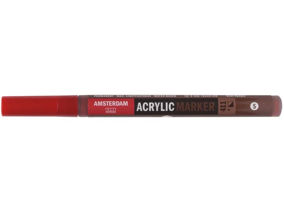 Amsterdam Marker 2mm – 411 Burnt sienna