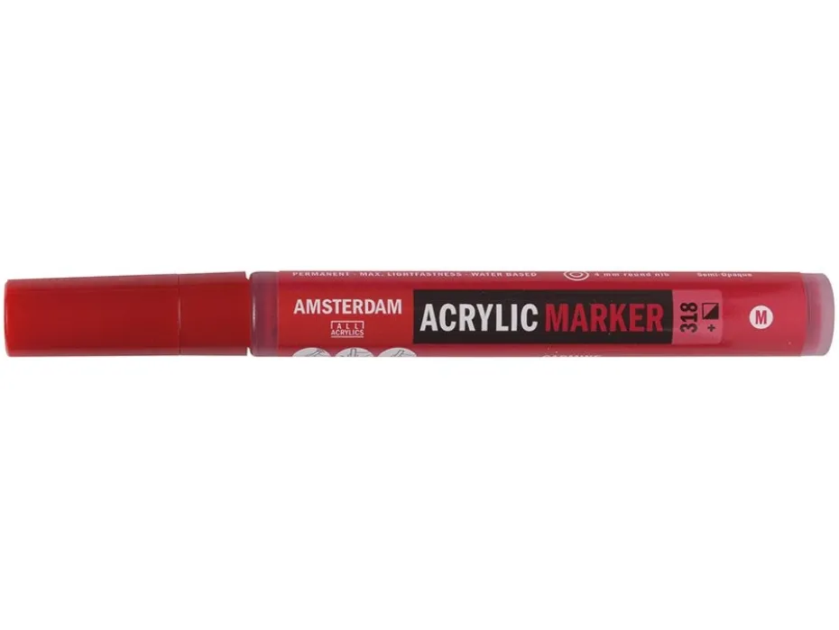 Amsterdam Marker 4mm – 318 Carmine