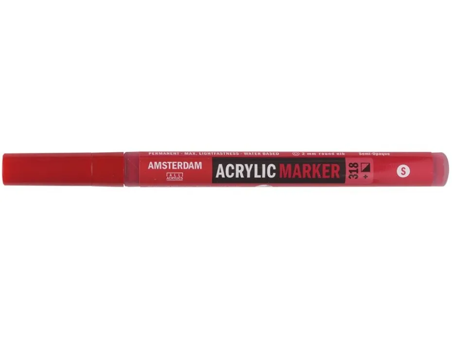 Amsterdam Marker 2mm – 318 Carmine