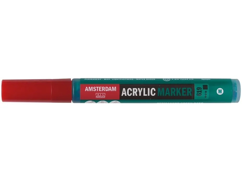 Amsterdam Marker 4mm – 619 Permanent green deep