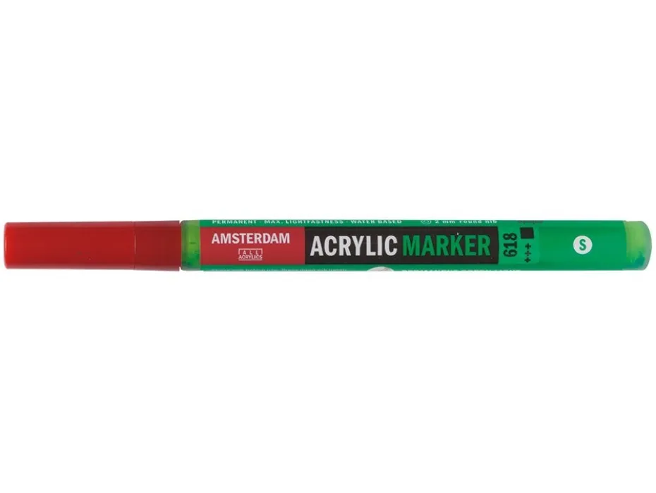 Amsterdam Marker 2mm – 618 Permanent green light