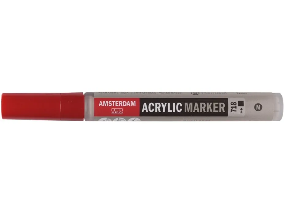 Amsterdam Marker 4mm – 718 Warm grey