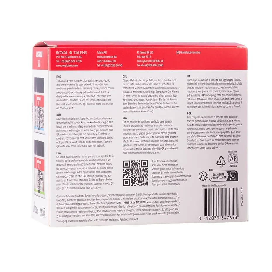 Amsterdam Medium Sett 4x120ml – Sculpt Shape