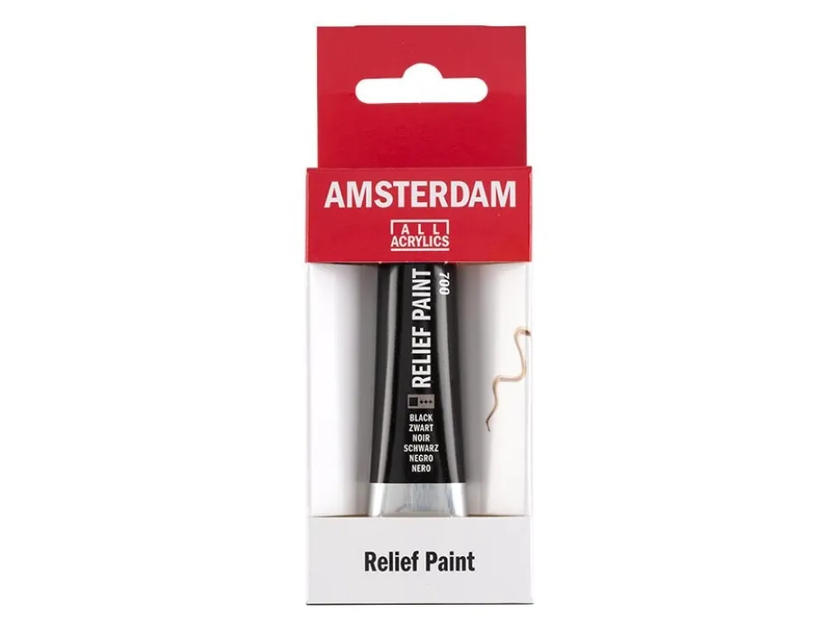 Amsterdam Relief Paint 20ml – 700 Black