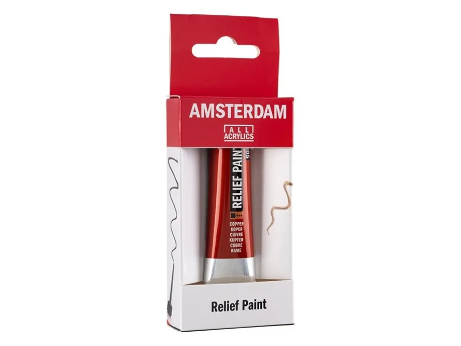 Amsterdam Relief Paint 20ml – 805 Copper