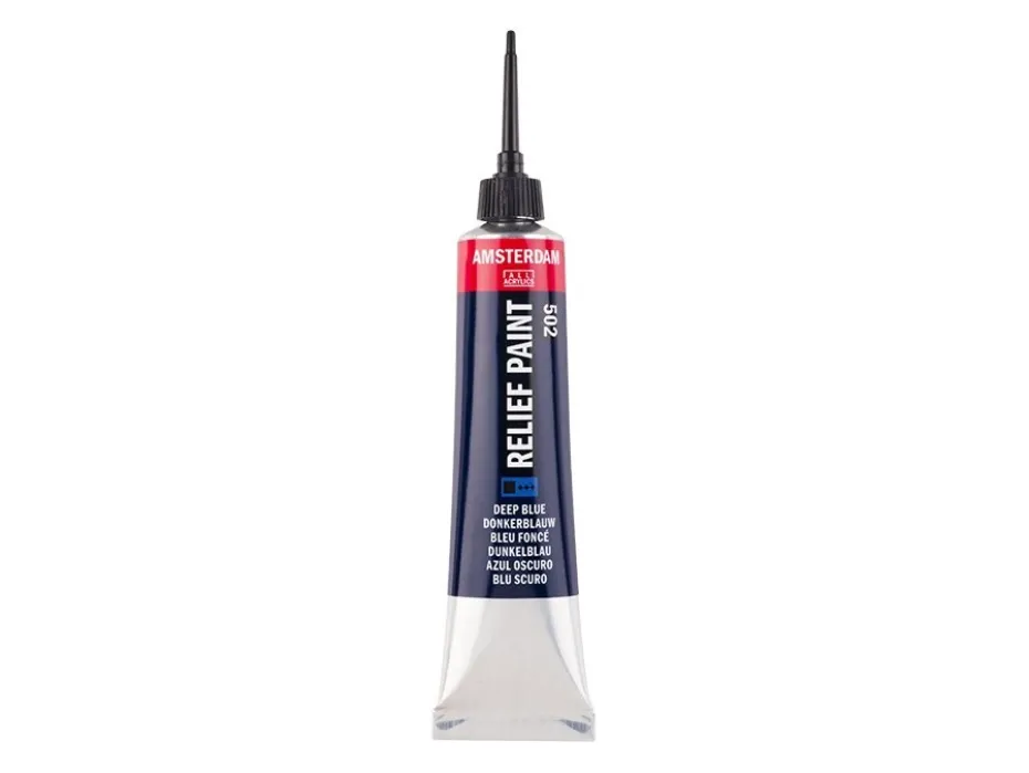 Amsterdam Relief Paint 20ml – 502 Deep Blue