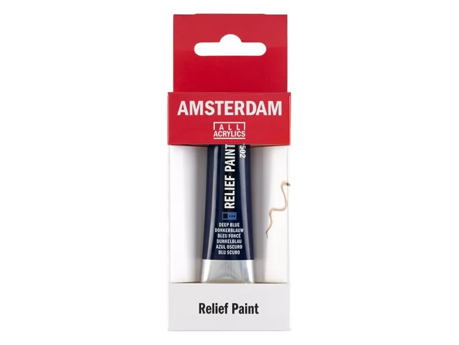 Amsterdam Relief Paint 20ml – 502 Deep Blue