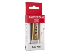 Amsterdam Relief Paint 20ml – 801 Gold