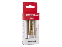 Amsterdam Relief Paint 20ml – 802 Light Gold