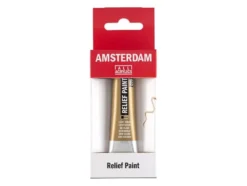 Amsterdam Relief Paint 20ml – 802 Light Gold