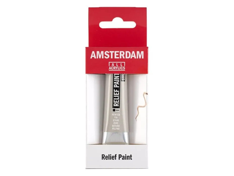 Amsterdam Relief Paint 20ml – 815 Pewter
