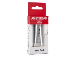 Amsterdam Relief Paint 20ml – 800 Silver