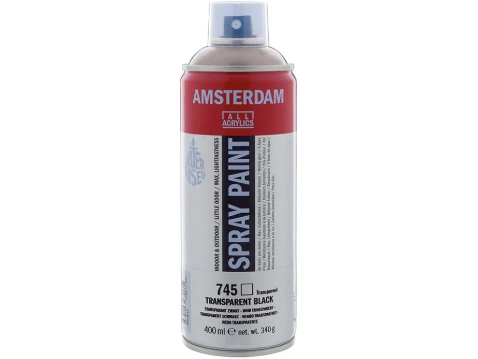 Amsterdam Spray 400ml – 745 Transparent black