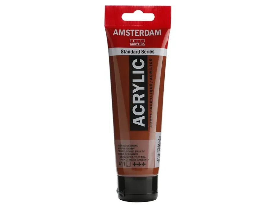 Amsterdam Standard Akryl 120ml – 411 Burnt sienna