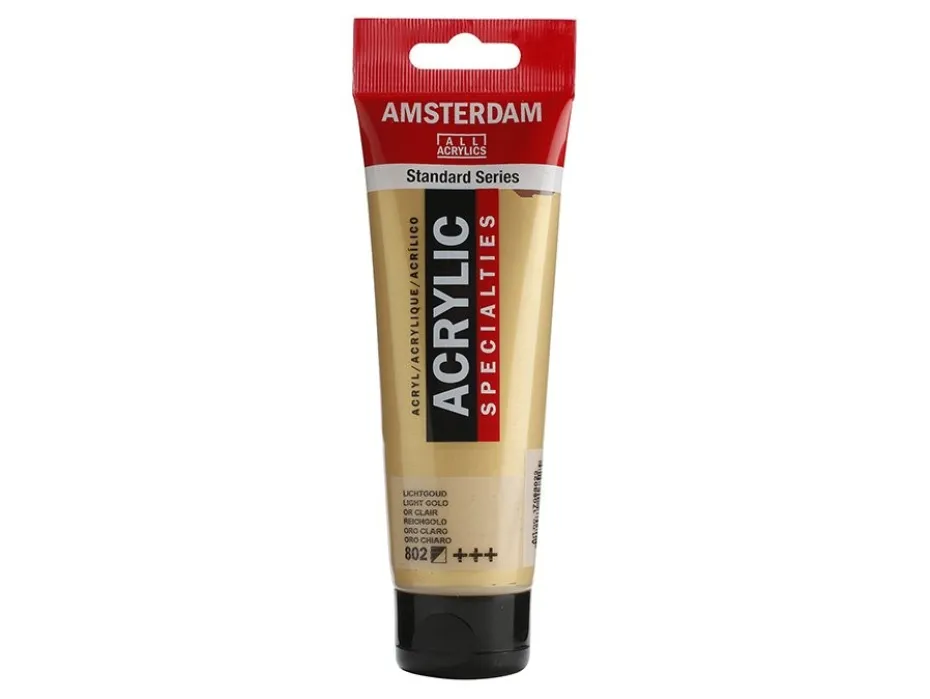 Amsterdam Standard Akryl 120ml – 802 Light gold