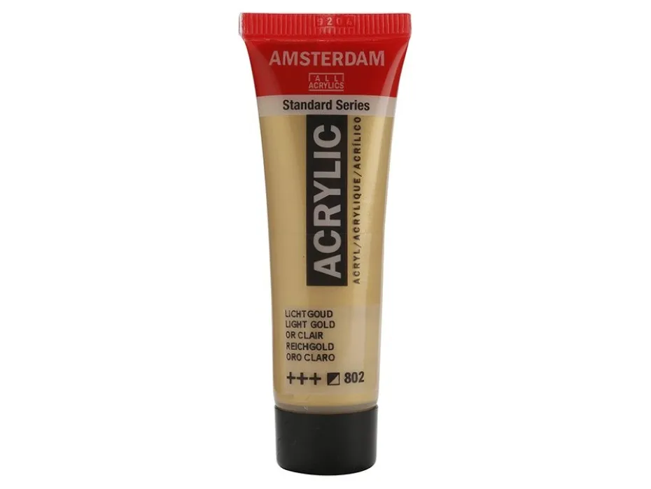 Amsterdam Standard Akryl 20ml – 802 Light Gold