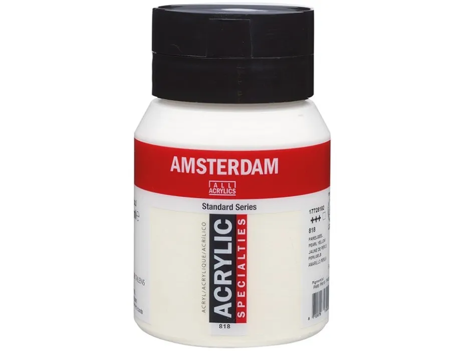 Amsterdam Standard Akryl 500ml – 818 Pearl yellow