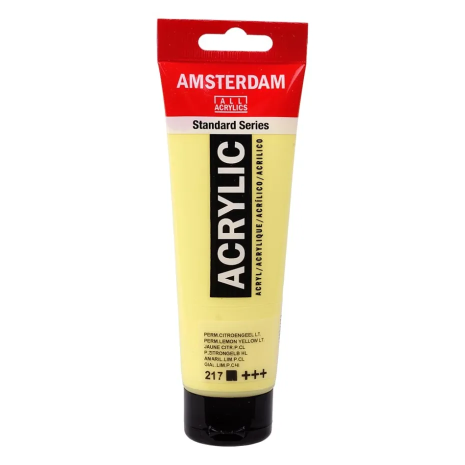 Amsterdam Standard Akryl 120ml – 217 Perm. Lemon Light