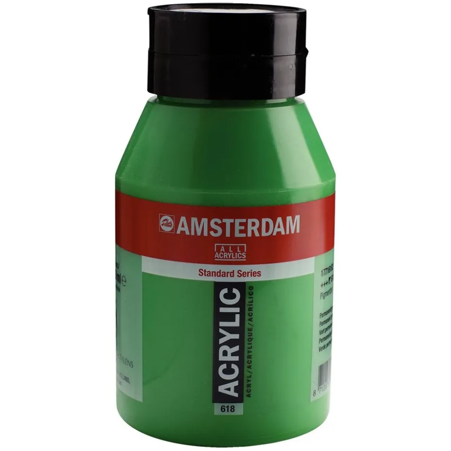 Amsterdam Standard Akryl 1000ml – 618 permanent green lt.
