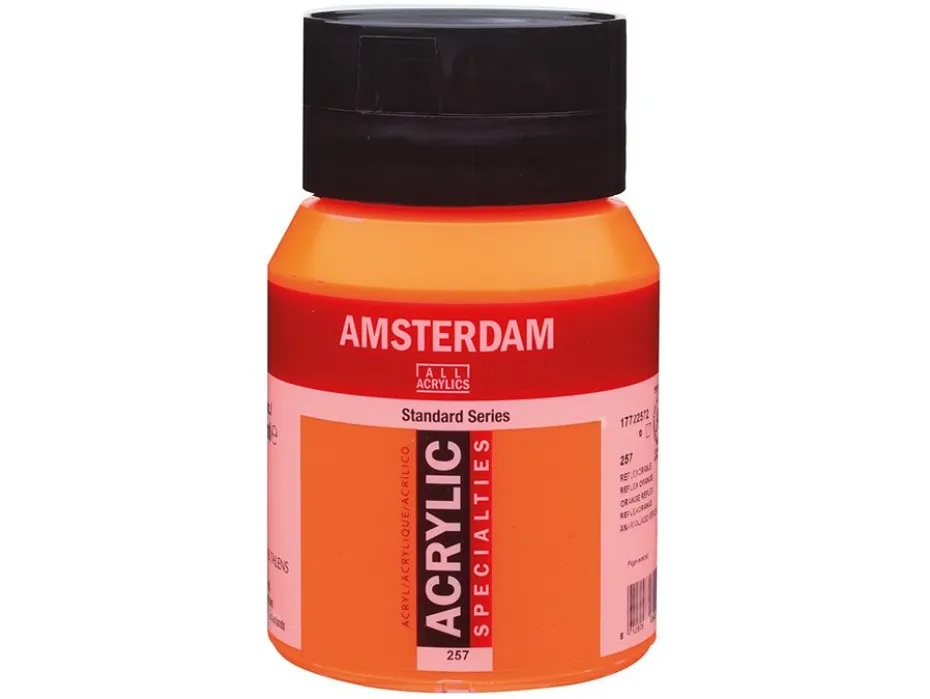 Amsterdam Standard Akryl 500ml – 257 Reflex orange