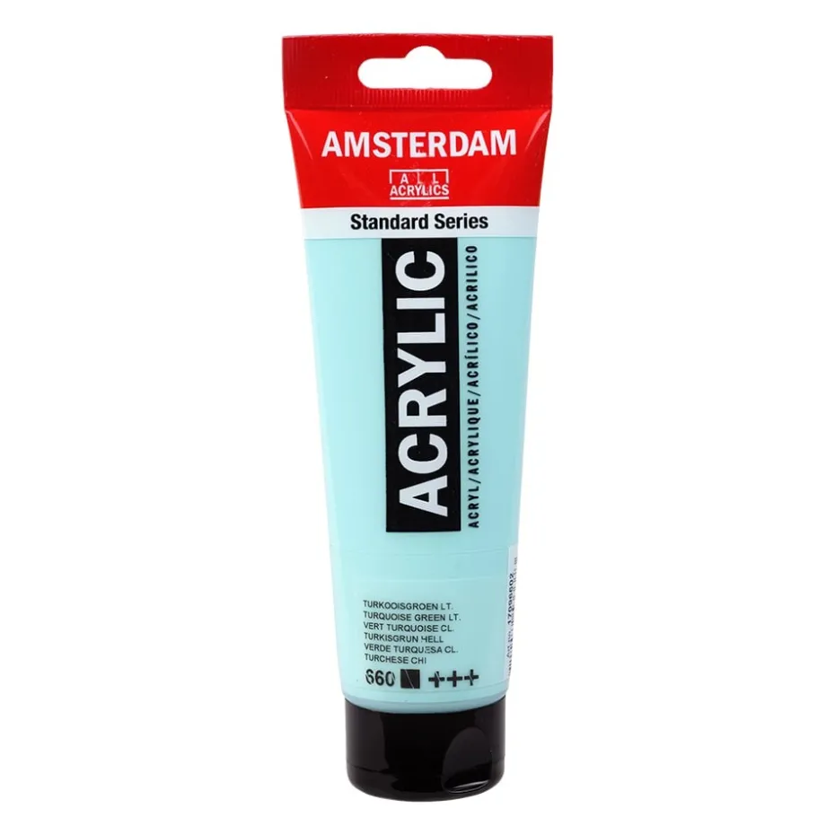 Amsterdam Standard Akryl 120ml – 660 Turquoise Green Light
