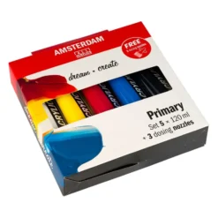 Amsterdam Standard Akryl 120ml – 5 tuber – Primary Set+