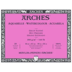 Arches Aquarelle Akvarellblokk HP 300g 20ark – 46x61cm