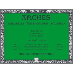 Arches Aquarelle Akvarellblokk CP 300g 20ark – 46x61cm